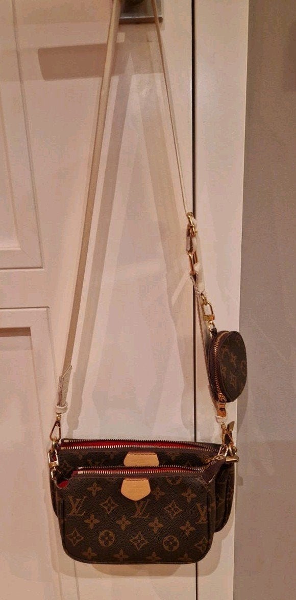 Louis Vuitton Multi Pochette Accessoires, Ophalen of Verzenden, Zo goed als nieuw, Bruin, Schoudertasje