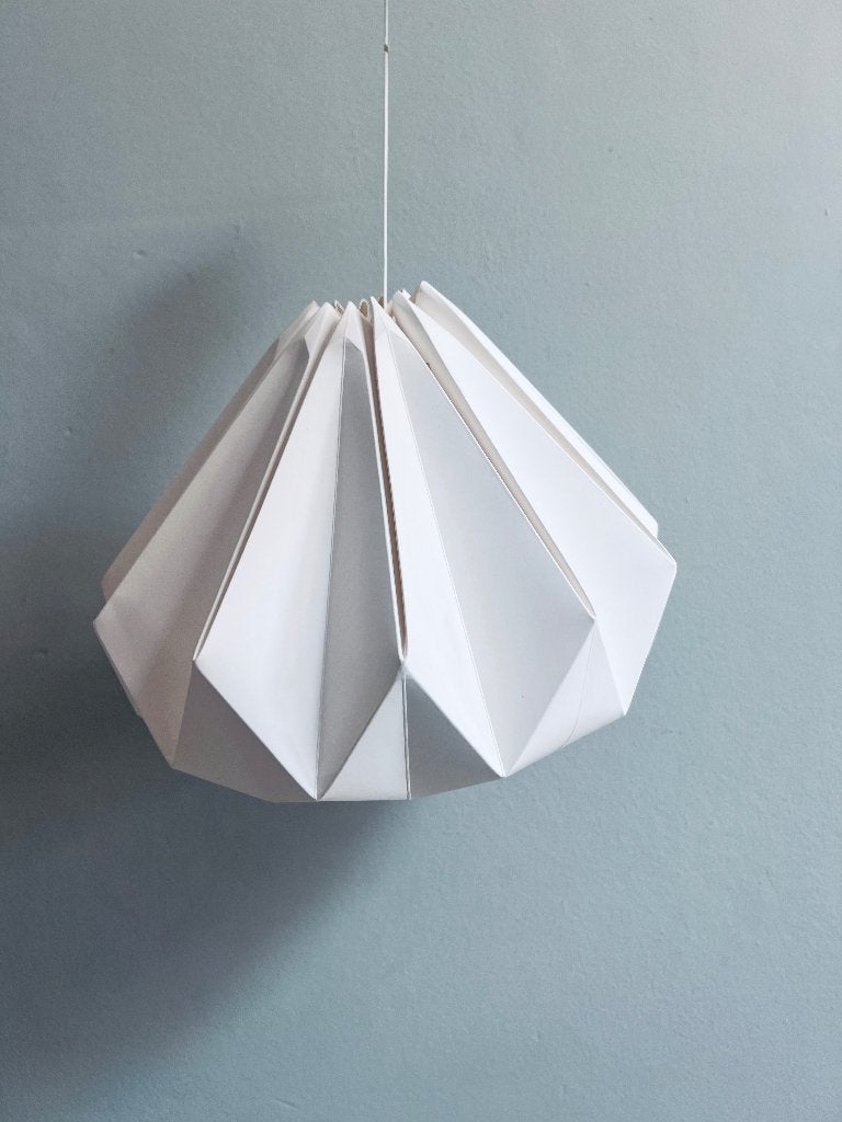 Witte origami lamp - Zo goed als nieuw, Ophalen, Zo goed als nieuw, Lamp