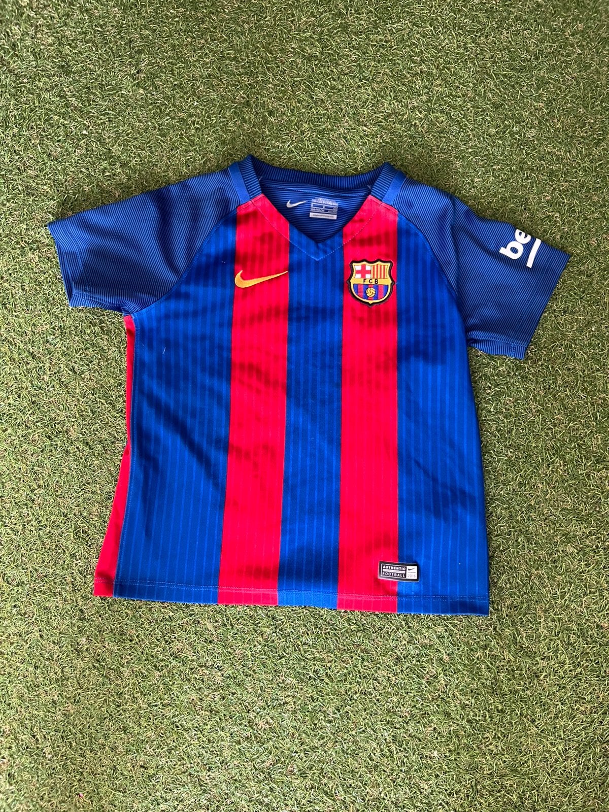 Nieuw Barca shirt maat 104-110, Ophalen, Blauw, Nieuw, Overige maten