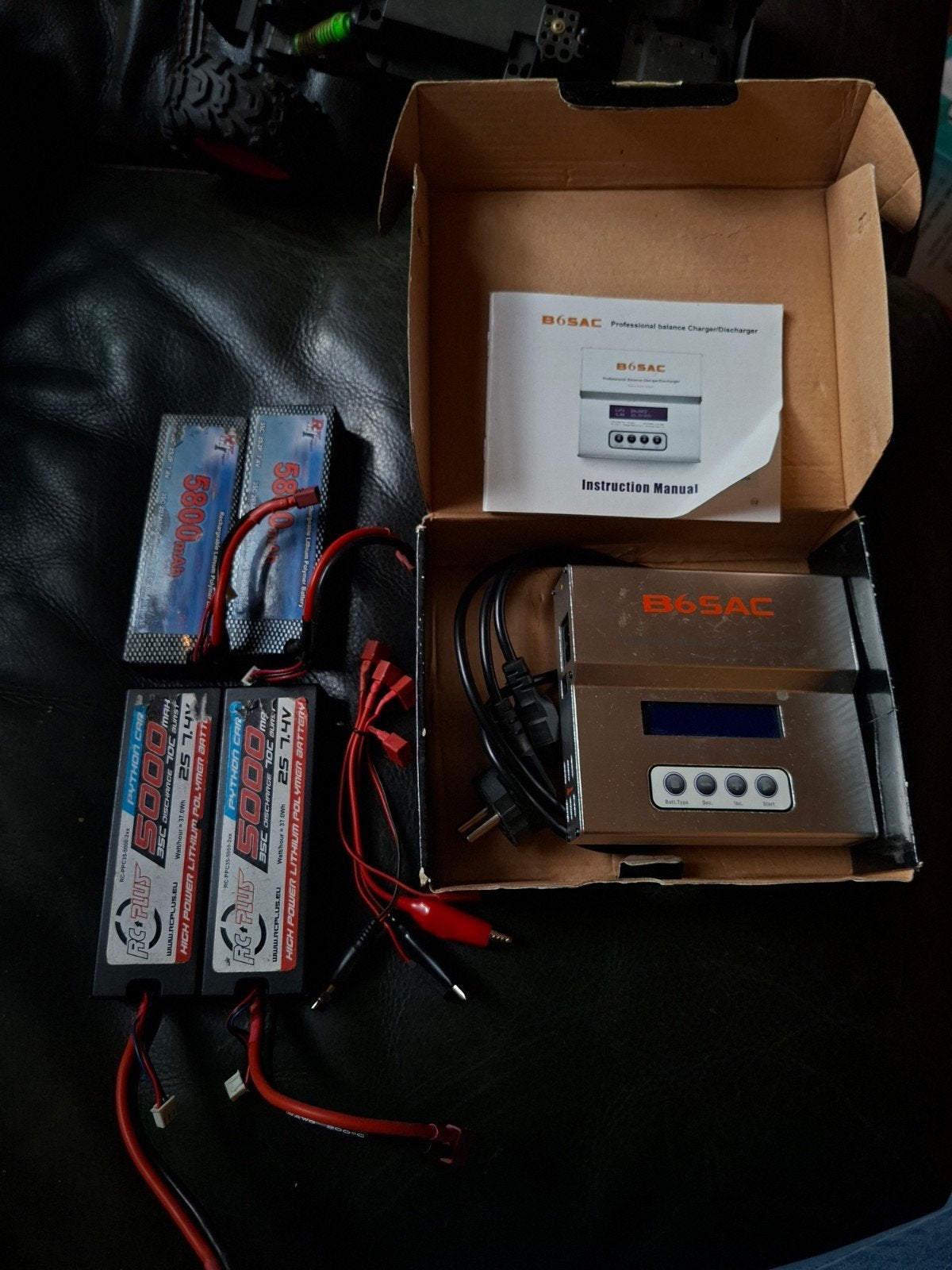 RC Lipo Accu's en B65AC Balanslader Set, Ophalen of Verzenden, Gebruikt, Onderdeel