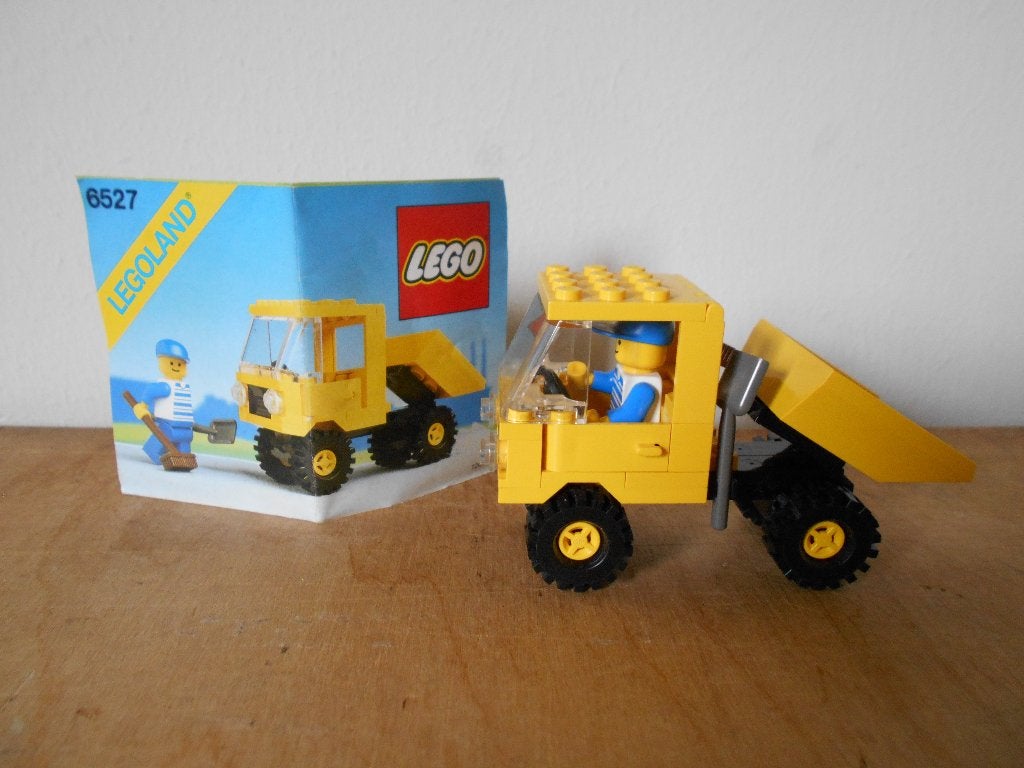 Lego 6527 bezemwagen met handleiding, tipper truck, Ophalen of Verzenden, Gebruikt, Complete set, Lego