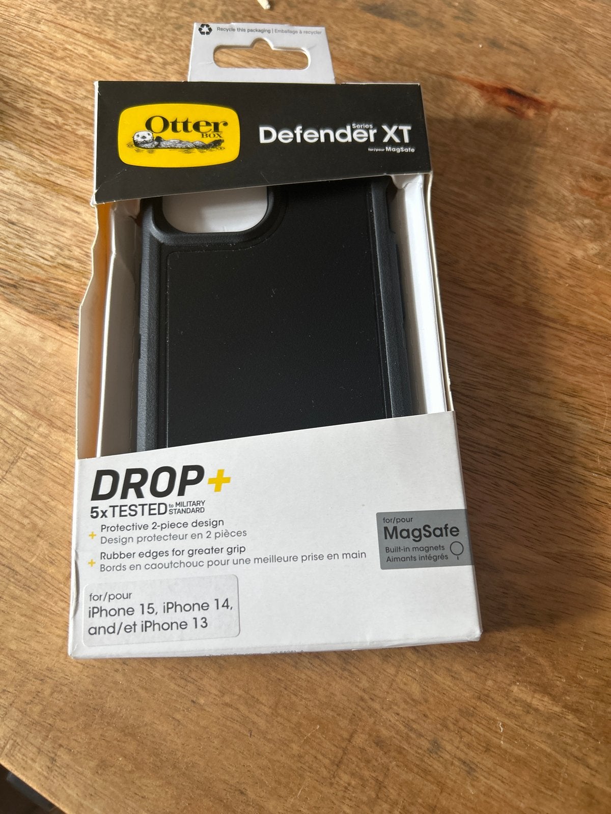 OtterBox Defender XT MagSafe Hoesje iPhone 13/14/15 Zwart, Telecommunicatie, Mobiele telefoons | Hoesjes en Frontjes | Apple iPhone