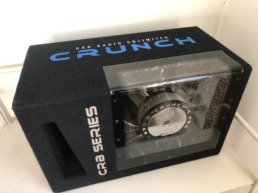 Crunch bandpass Subwoofer 1000watt 12 inch 30cm subwoofer, Ophalen, Zo goed als nieuw