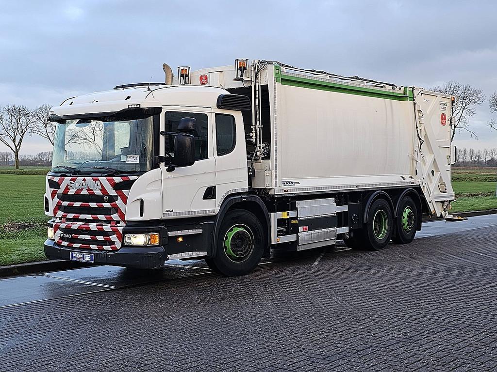 SCANIA P340 cng gas 6x2*4 vdk, Auto's, Vrachtwagens, Automaat, Elektrische buitenspiegels, Euro 6, Scania