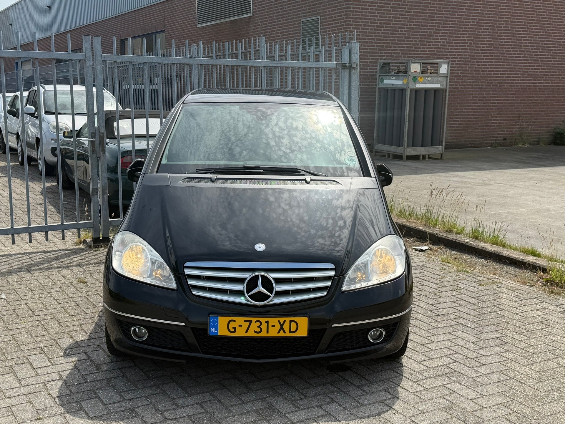 Mercedes-Benz A-klasse 200 Turbo Avantgarde 193PK 5DEURS! NA, Gebruikt, Zwart, 4 cilinders, Leder en Stof