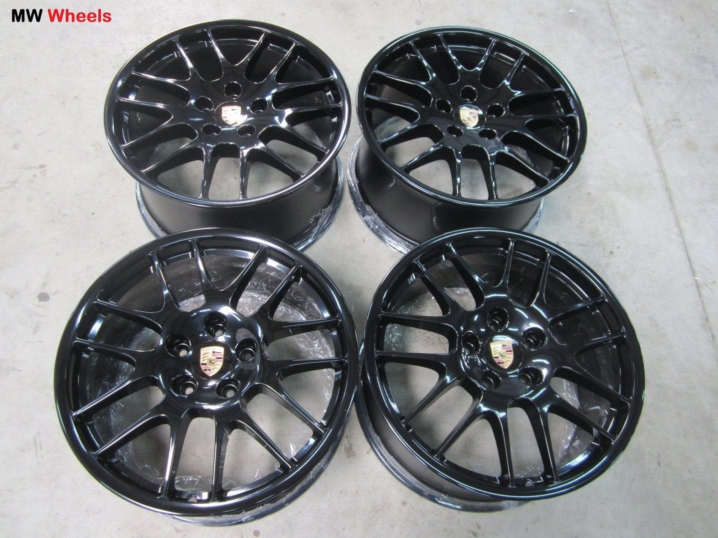 Porsche 20 inch Panamera RS Spyder velgen zwart nieuw, Gebruikt, Velg(en), -, -