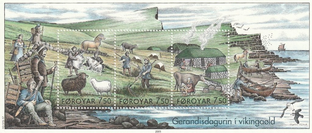 BLOK POSTZEGEL FAROER. POSTFRIS. ZIE AFBEELDING., Ophalen of Verzenden, Denemarken, Postfris