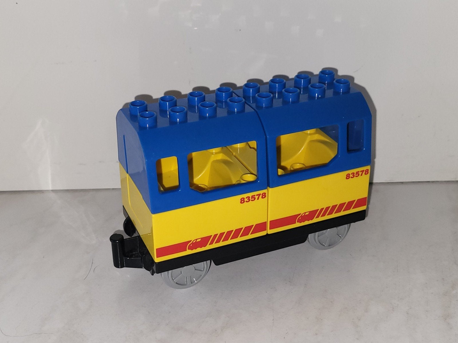 Duplo passagiers wagon voor bij de trein, Gebruikt, Ophalen of Verzenden, Duplo, Duplo