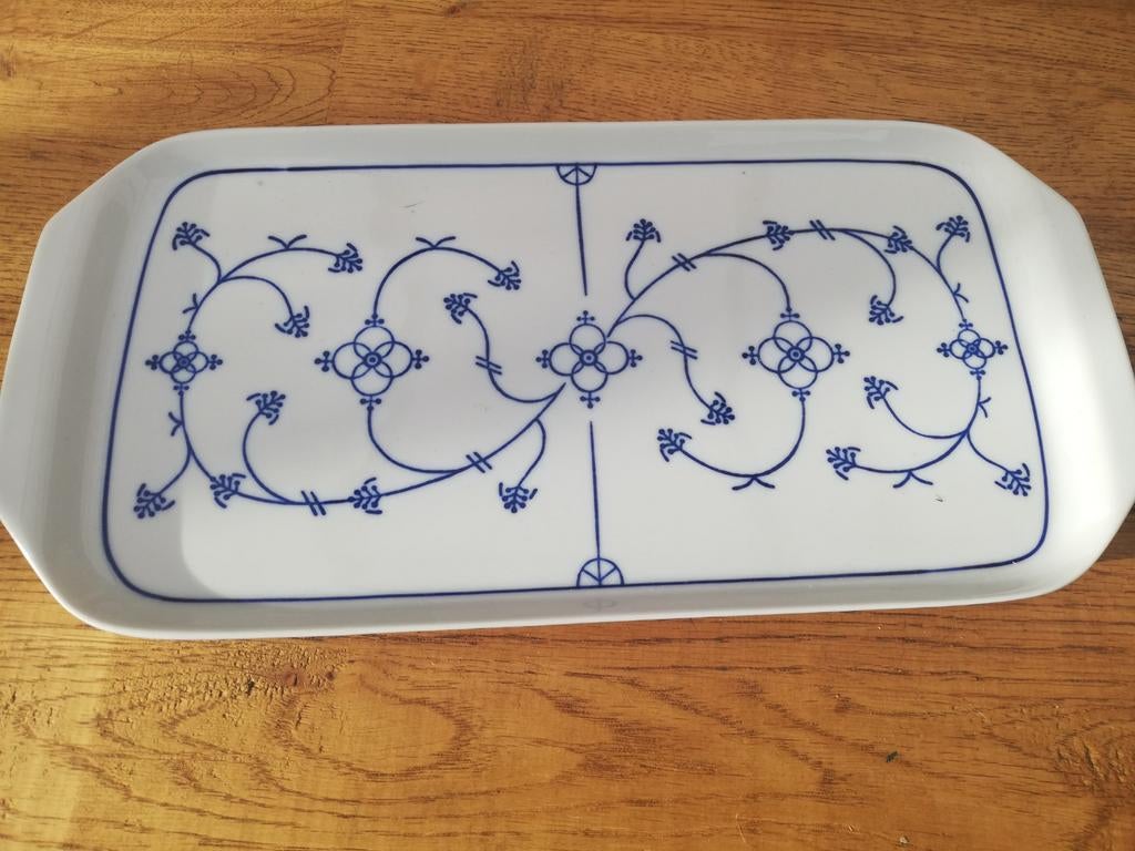 Saksisch Blauw Serveerschaal, Huis en Inrichting, Keuken | Servies, Ophalen of Verzenden, Aardewerk, Overige stijlen, Schaal of Schalen