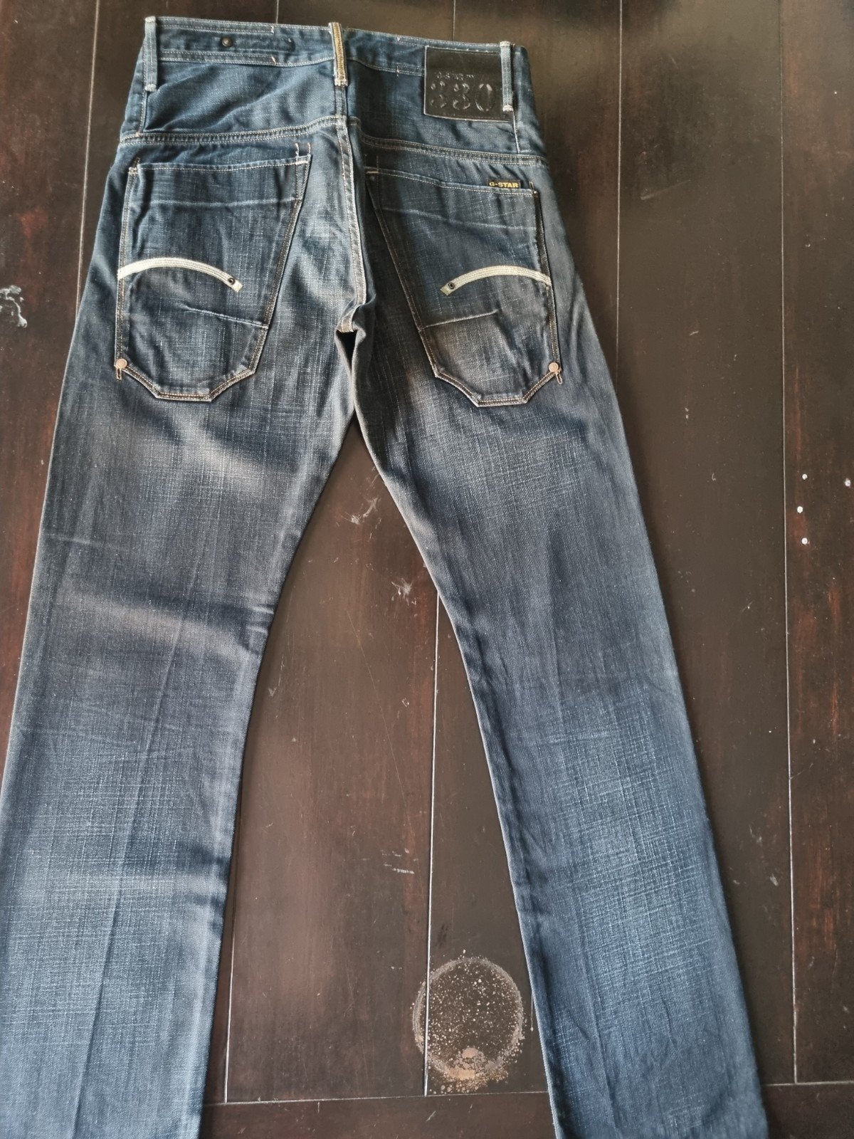 ZGAN CLASSIC G STAR RAW STRUCTOR STRAIGHT JEANS SIZE 30/34!!, G-Star Raw, Blauw, W32 (confectie 46) of kleiner, Ophalen of Verzenden