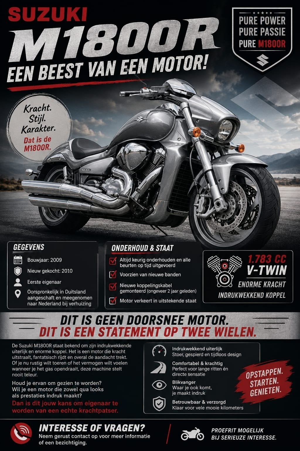 Suzuki M1800R intruder, Particulier