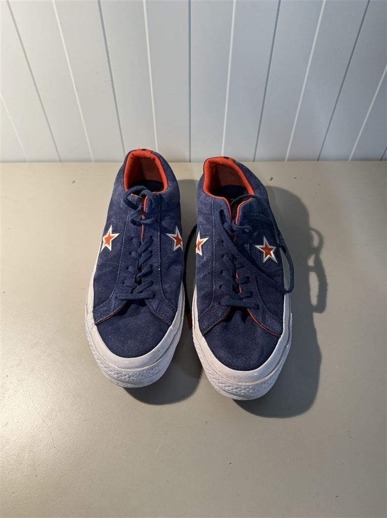 Schoenen - Converse One Star Blue Suede Orange Star Maat 44,, Kleding | Heren, Schoenen, Ophalen of Verzenden, Zo goed als nieuw