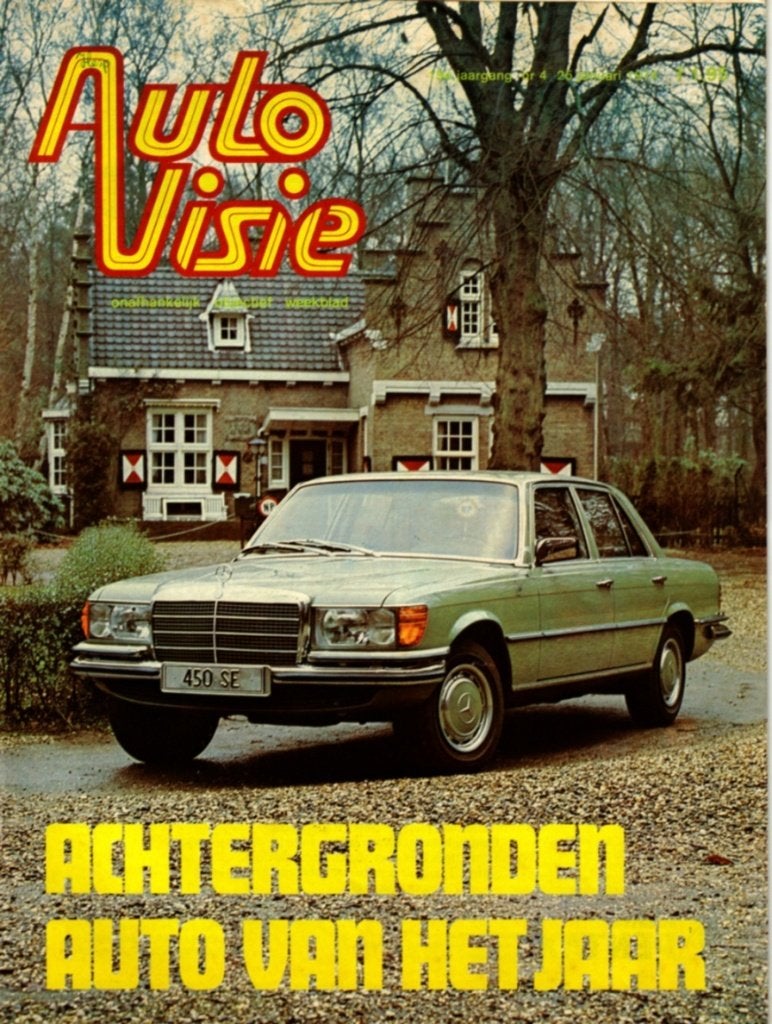 Autovisie Ontwikkeling Mercedes 450 SE Februari 1974, Ophalen of Verzenden, Gelezen, Mercedes