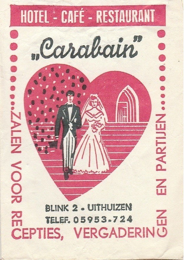 Carabain Blink Uithuizen - bruidspaar bruid bruidegom, Ophalen of Verzenden