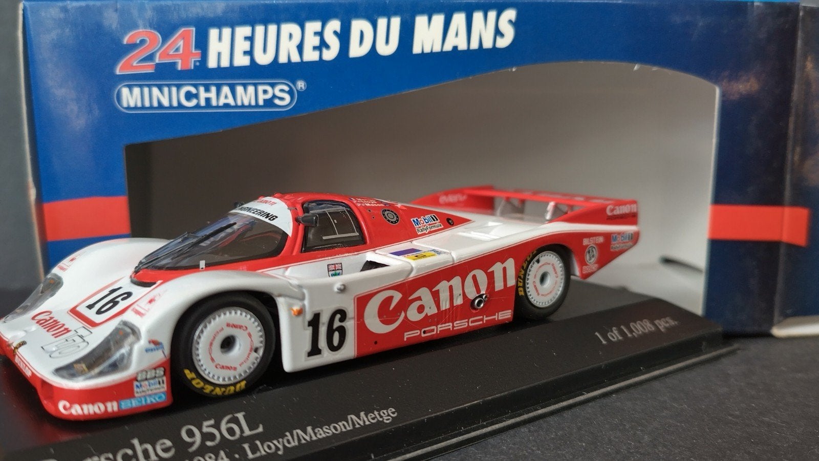 Porsche 956 L Canon  24h Le Mans 1984 1:43 Minichamps Pol, Auto, Verzenden, Nieuw, .