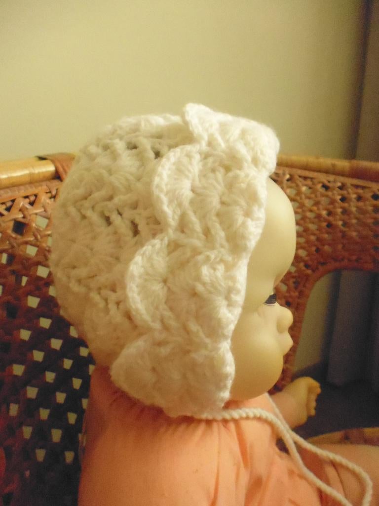 NIEUW Babymutsje gehaakt, Maat 62, Jongetje of Meisje, Handgemaakt, Nieuw