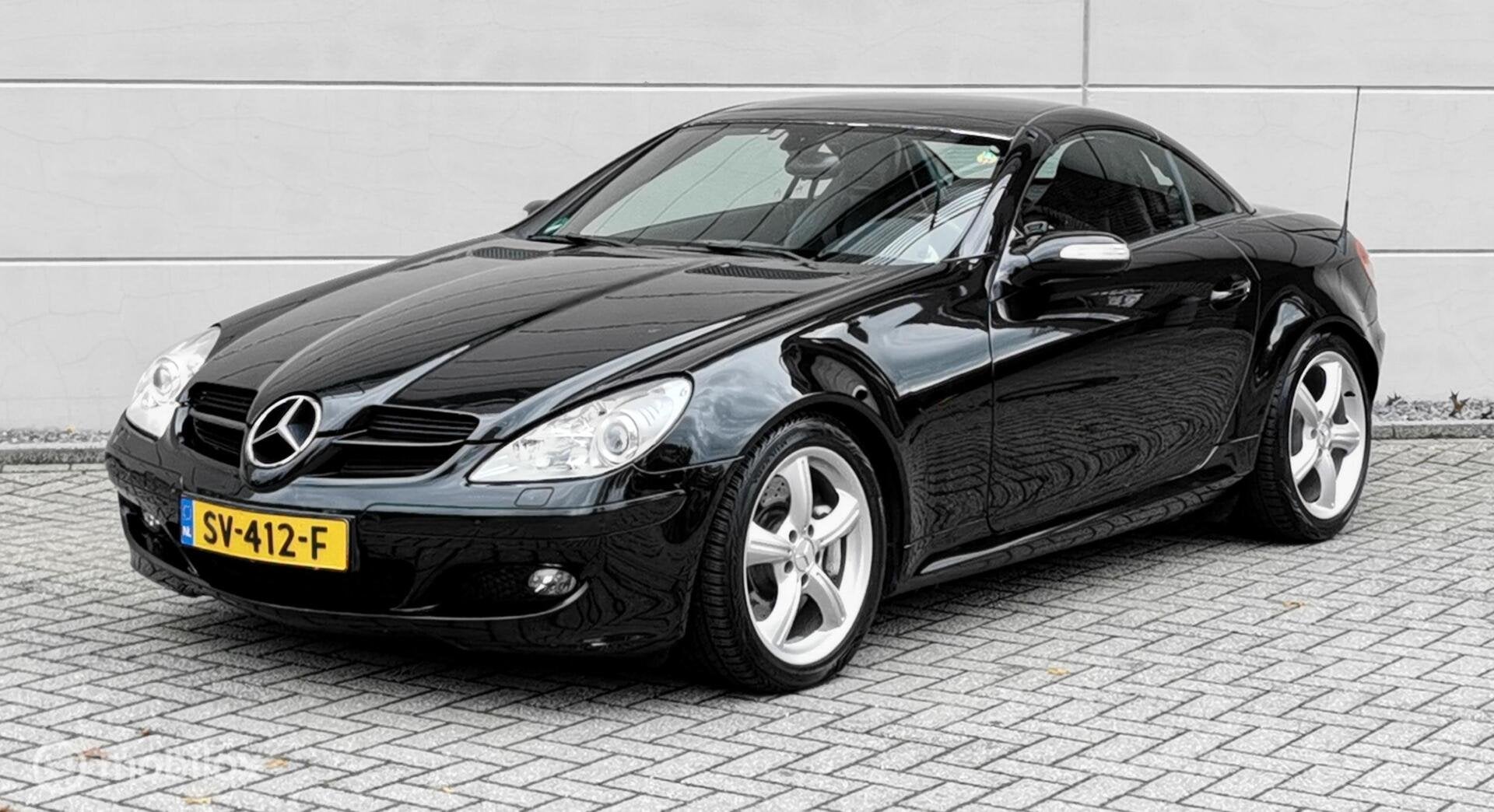 MERCEDES SLK KLASSE 350/AMG/7G-TRONIC/272PK/CABRIO/PDC/CRUIS, Auto's, Automaat, Achterwielaandrijving, Zwart, Cabriolet