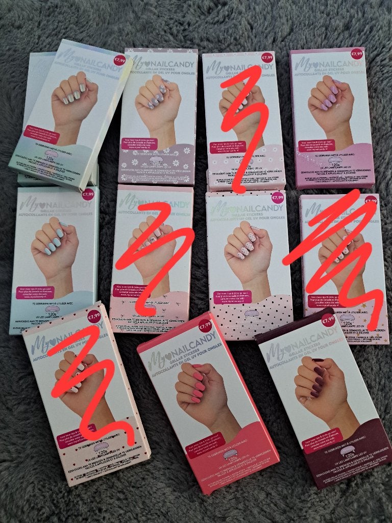 My nailcandy nail candy gelstickers €4,- p/s, Overige kleuren, Verzenden, Nieuw, Handen en Nagels
