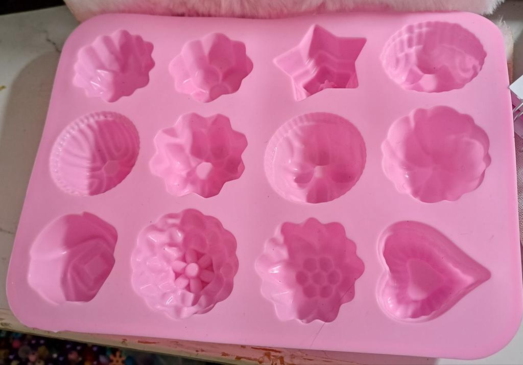 Roze mal taartjes, Ophalen of Verzenden, Taarten of Cupcakes, Versiering