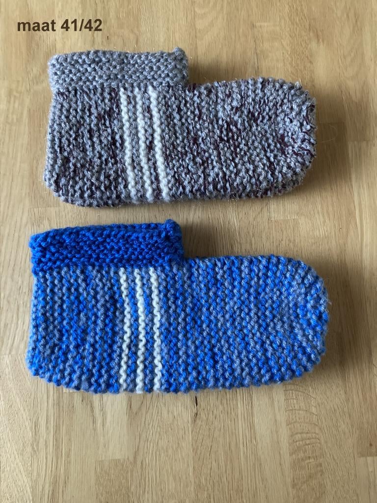 4 paren Maat 41 42 gebreide bedsokken, Ophalen of Verzenden, Nieuw, Maat 39 t/m 42, Overige kleuren