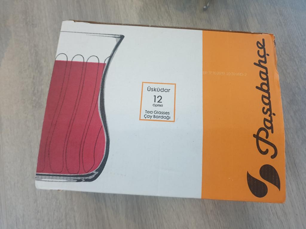 Pasabahce Uskudar Theeglazen - Set van 12, Ophalen, Glas of Glazen, Nieuw, Glas