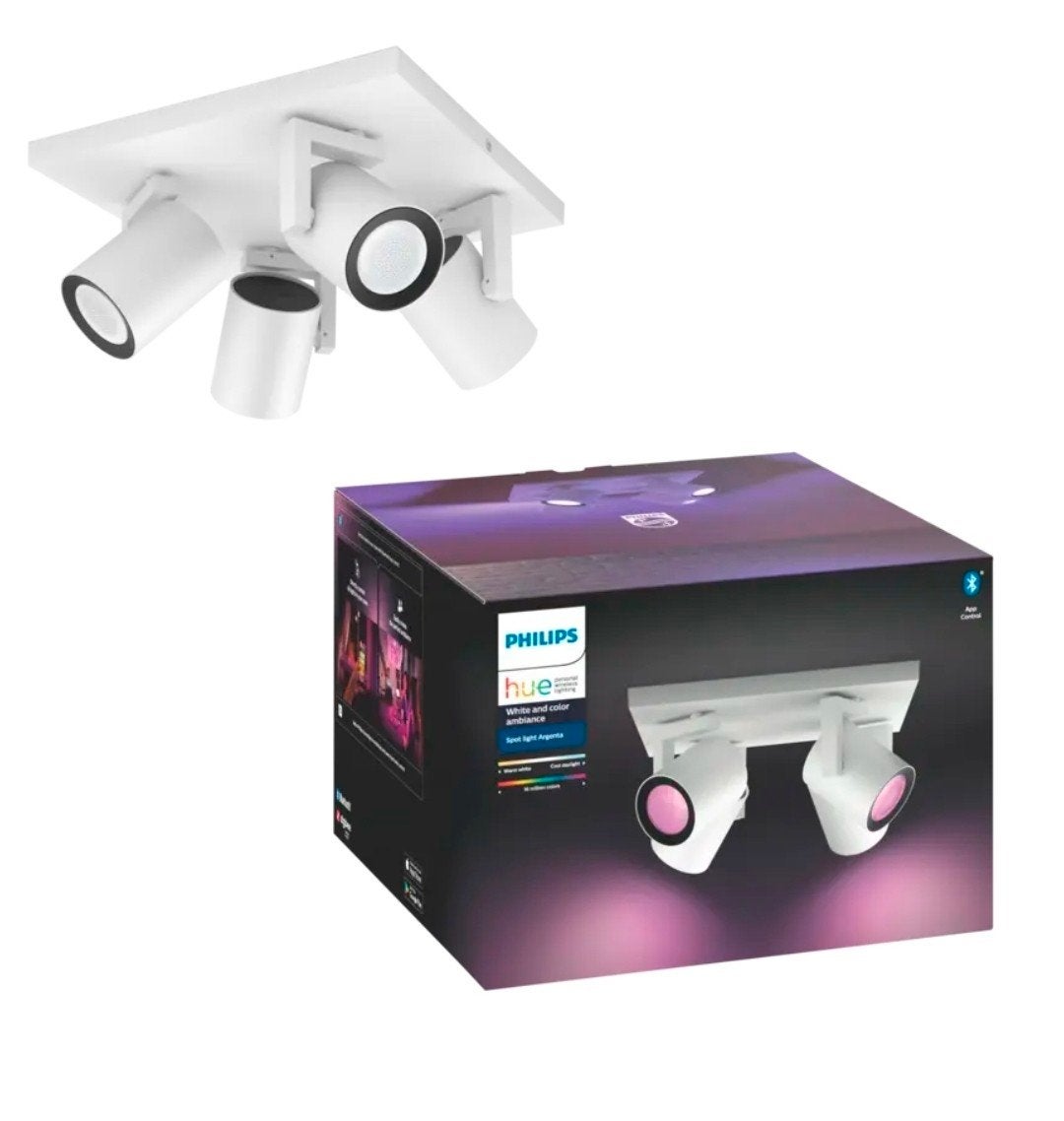 Philips Hue opbouwspot Argenta wit - Zo goed als nieuw, Huis en Inrichting, Lampen | Spots, ., Philips hue, Ophalen of Verzenden