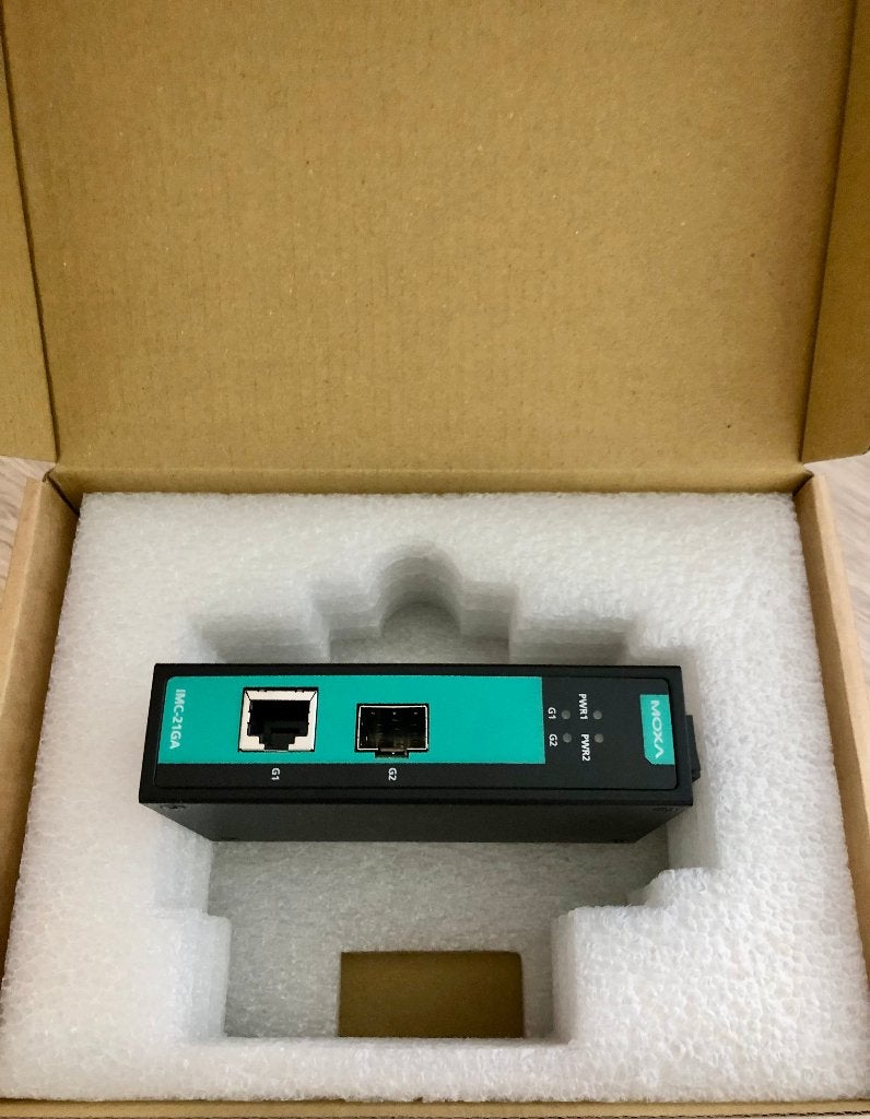 MOXA - Converter Ethernet - Glasvezel - IMC-21GA + SFP-Mod, Ophalen of Verzenden, Nieuw
