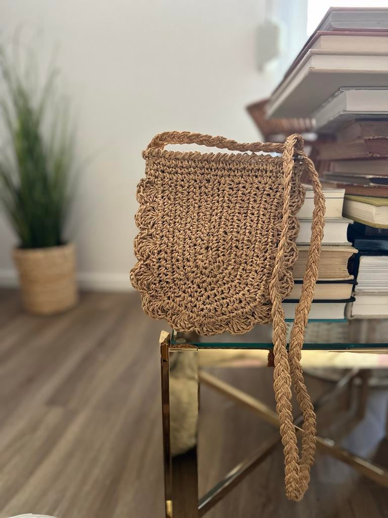 Rotan tasje Bali - Nieuw, Ophalen of Verzenden, Nieuw, Beige, Overige merken