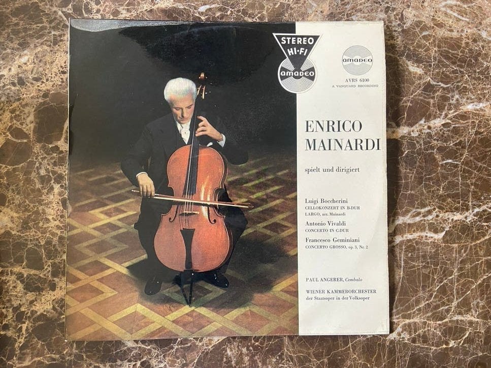 Enrico Mainardi speelt en dirigeert - Klassieke LP, LP, Gebruikt, Soloconcert, Ophalen of Verzenden