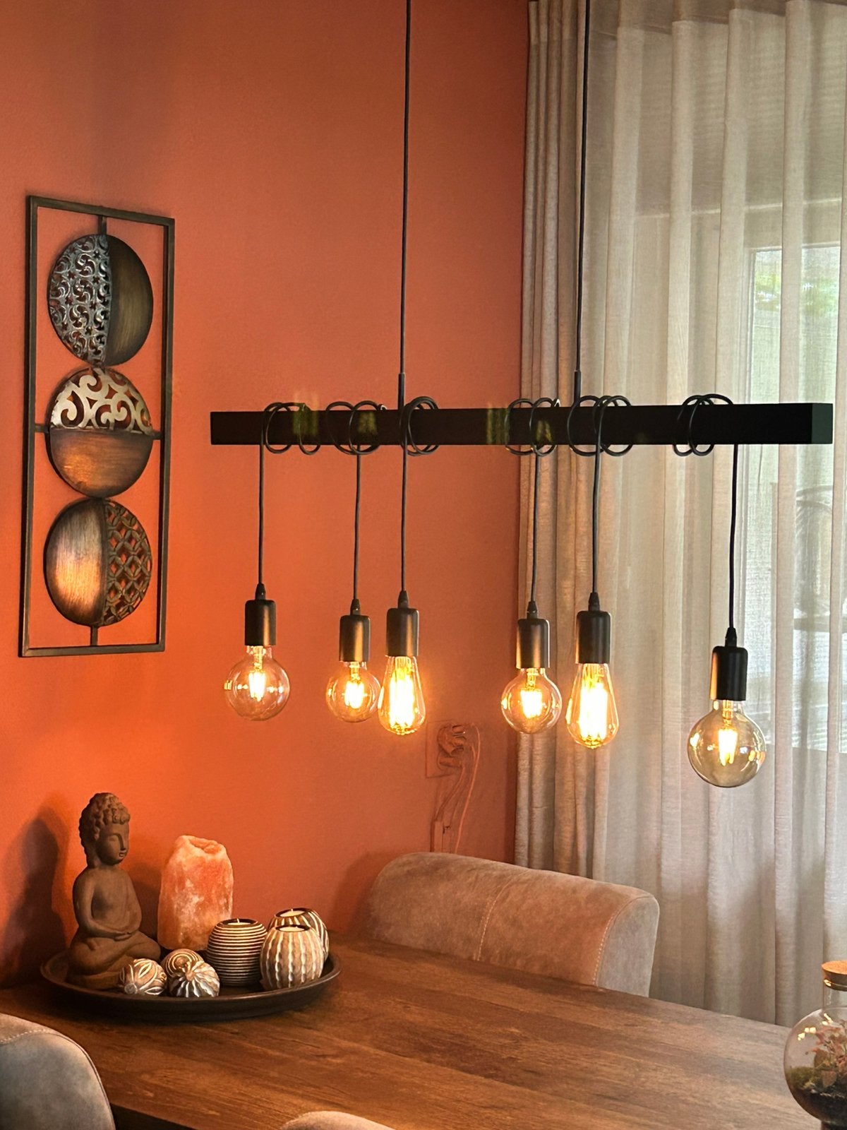 Mooie werkende eettafel hanglamp, Huis en Inrichting, Ophalen, Zo goed als nieuw