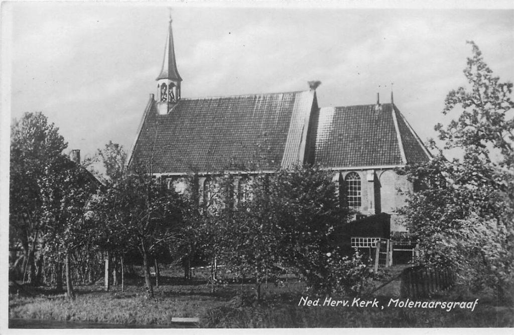 701-237-015 Molenaarsgraaf Ned Herv Kerk, Verzenden, Voor 1920, Zuid-Holland