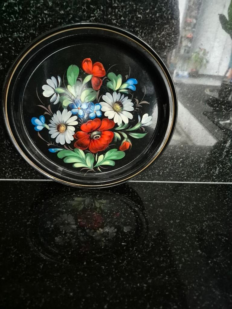 Mooi beschilderd dienblad, Ophalen of Verzenden
