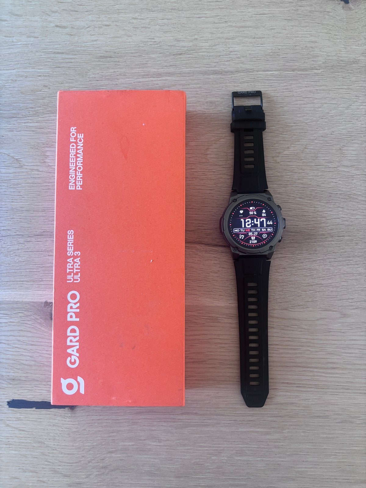 Gard Pro Ultra 3 (nieuwstaat) - smartwatch / sporthorloge, Ophalen, Zwart, Zo goed als nieuw, Hoogte