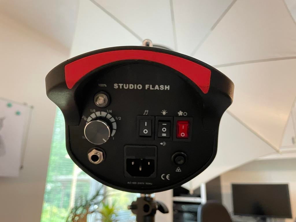 Studio fotoflitsset QH-DGS400A met koffer, Ophalen, Gebruikt, Overige merken