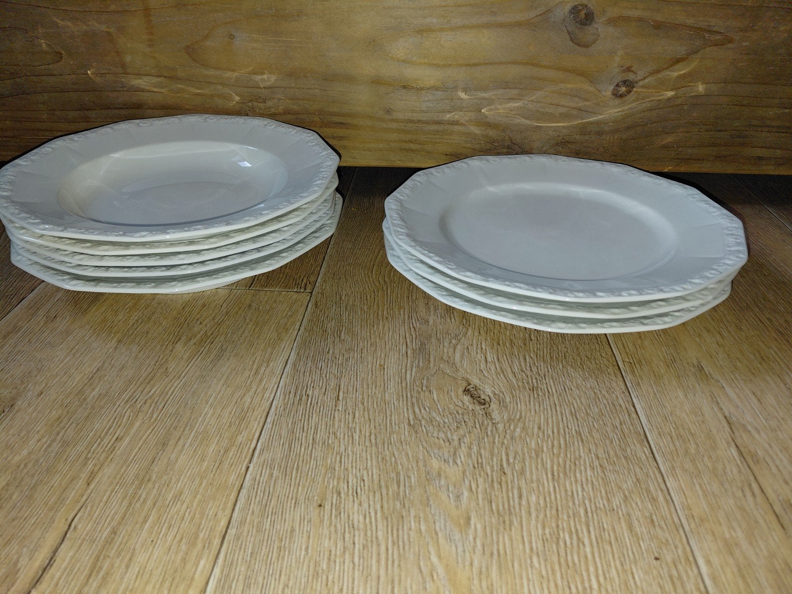 Rosenthal Maria Weiss - 3 dinerborden, 5 diepe borden, Gebruikt, Overige merken, Ophalen of Verzenden, Bord(en)