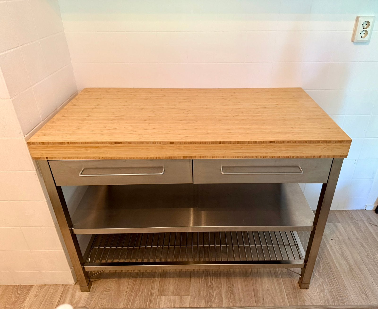 Keukenblok/ werkbank/ kookeiland IKEA RIMFORSA, Huis en Inrichting, Ophalen, 100 tot 150 cm, Zo goed als nieuw, Minder dan 100 cm