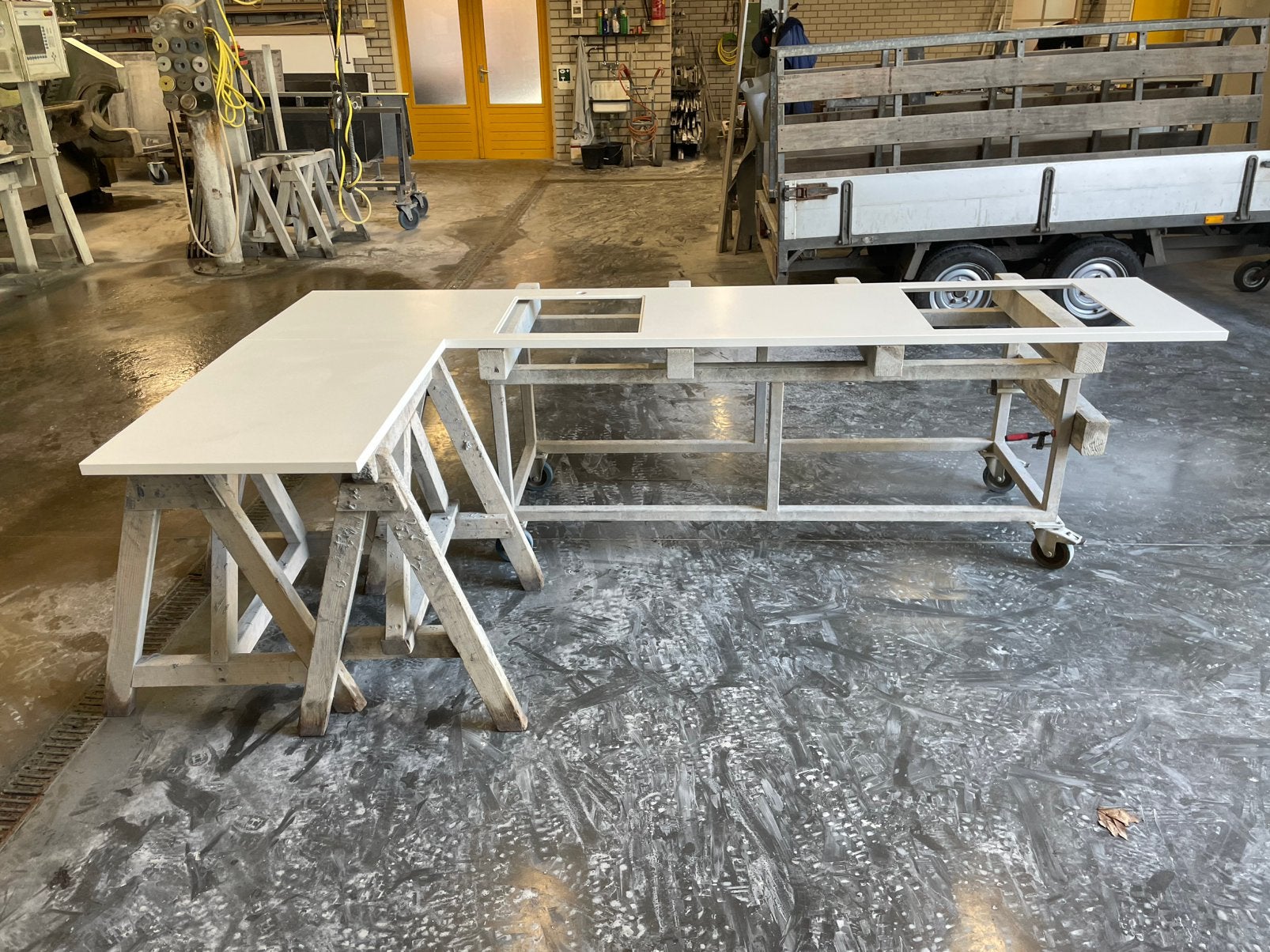 KERAMIEK Neolith KEUKEN WERKBLAD aanrecht keukenblad DEKTON, Ophalen, Wit, Nieuw, 200 cm of meer