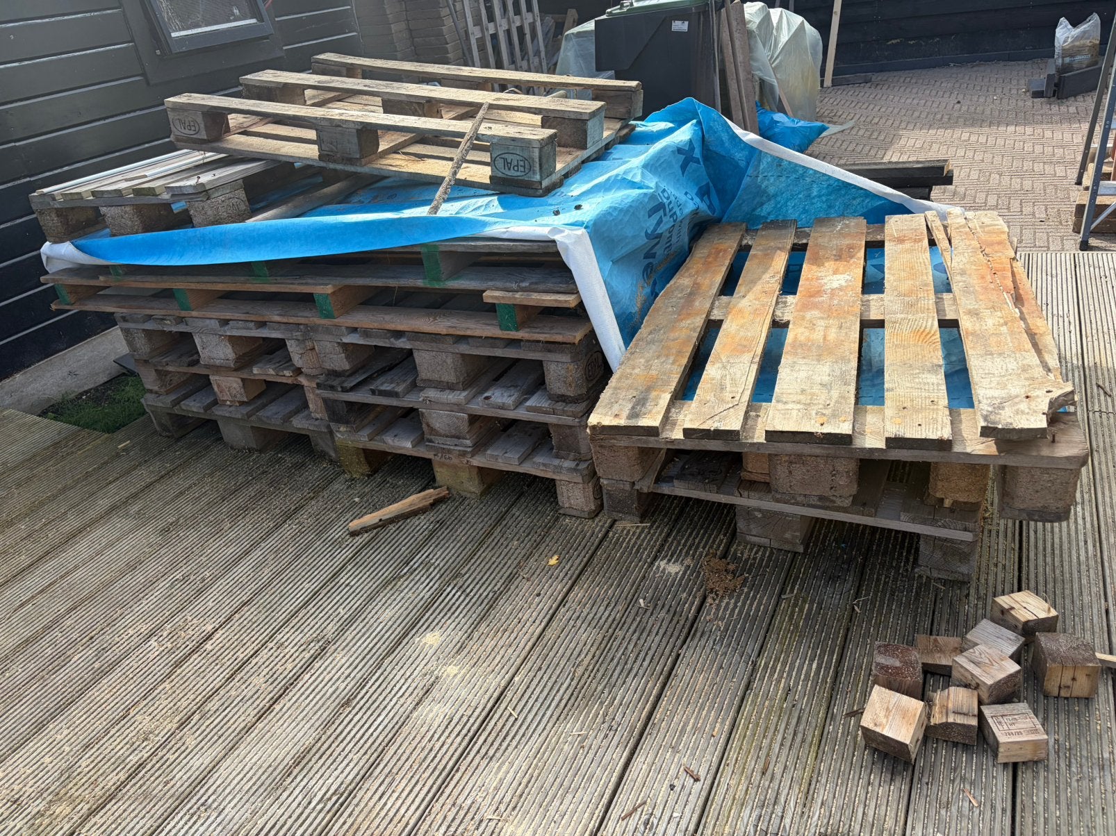 Gratis partij pallets, Ophalen, Gebruikt, Pallet, Minder dan 200 cm