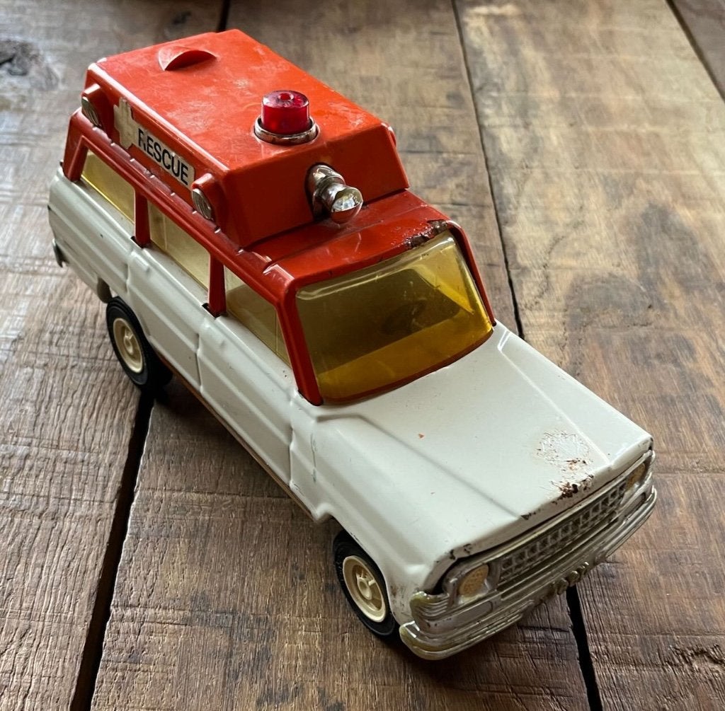 Tonka 1970 Jeep Cherokee Wagoneer Rescue Ambulance, Ophalen of Verzenden, Auto