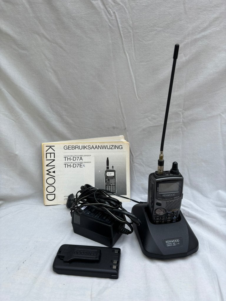 Kenwood TH-D7E VHF/UHF Handheld Transceiver, Ophalen, Zo goed als nieuw, Zender
