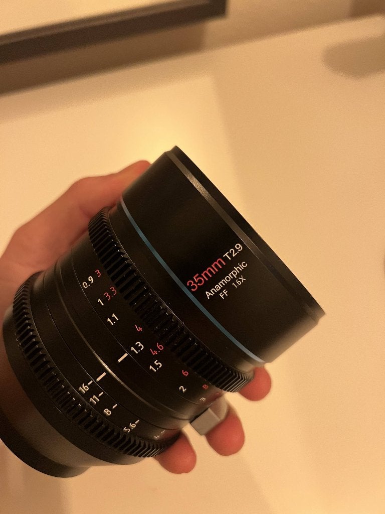 SIRUI 35mm T2.9 1.6X Full-Frame Anamorphic Lens E-Mount, Ophalen of Verzenden, Refurbished, Sony E-mount