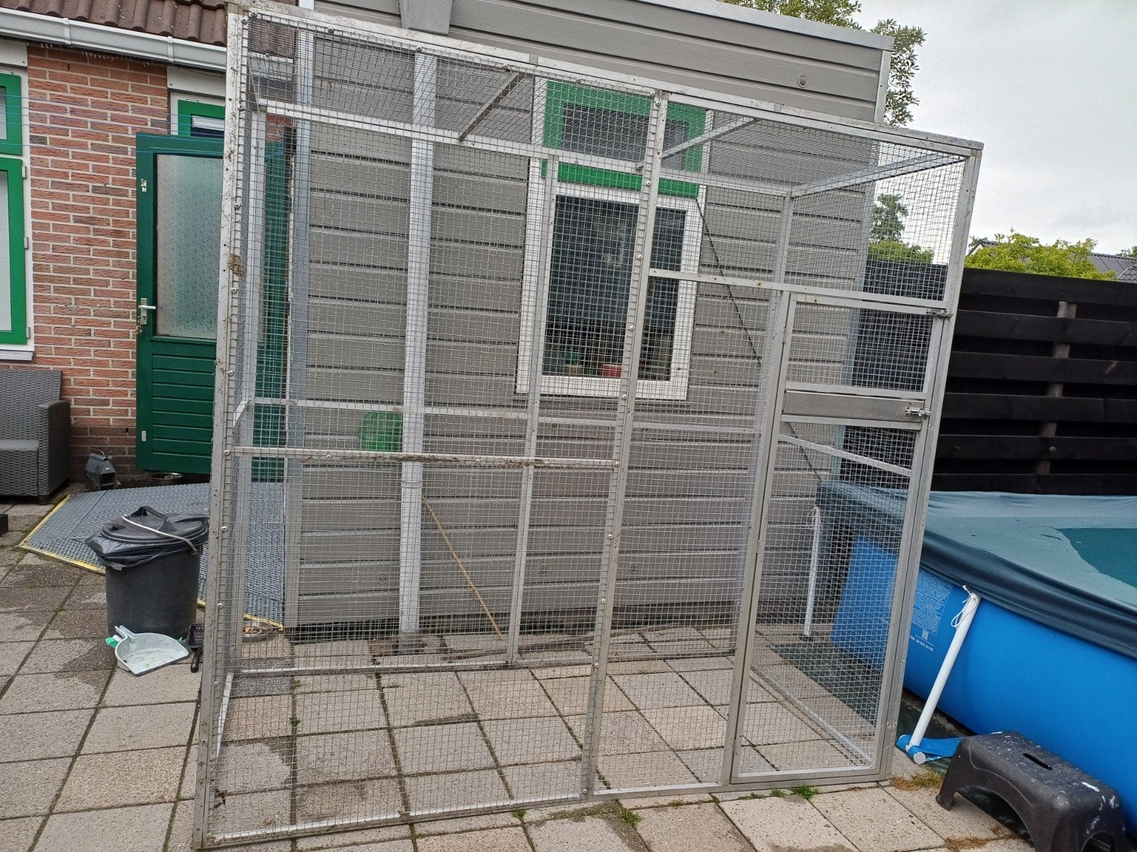Mooie aluminium volière/ kattenren., Dieren en Toebehoren, Ophalen