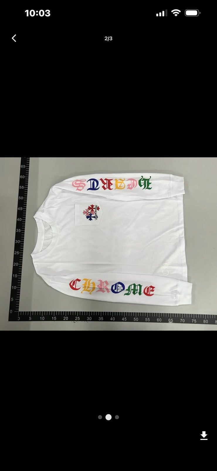 Chrome hearts longsleeve 1 op 1 nieuw, Ophalen of Verzenden, Nieuw, Overige maten, Wit