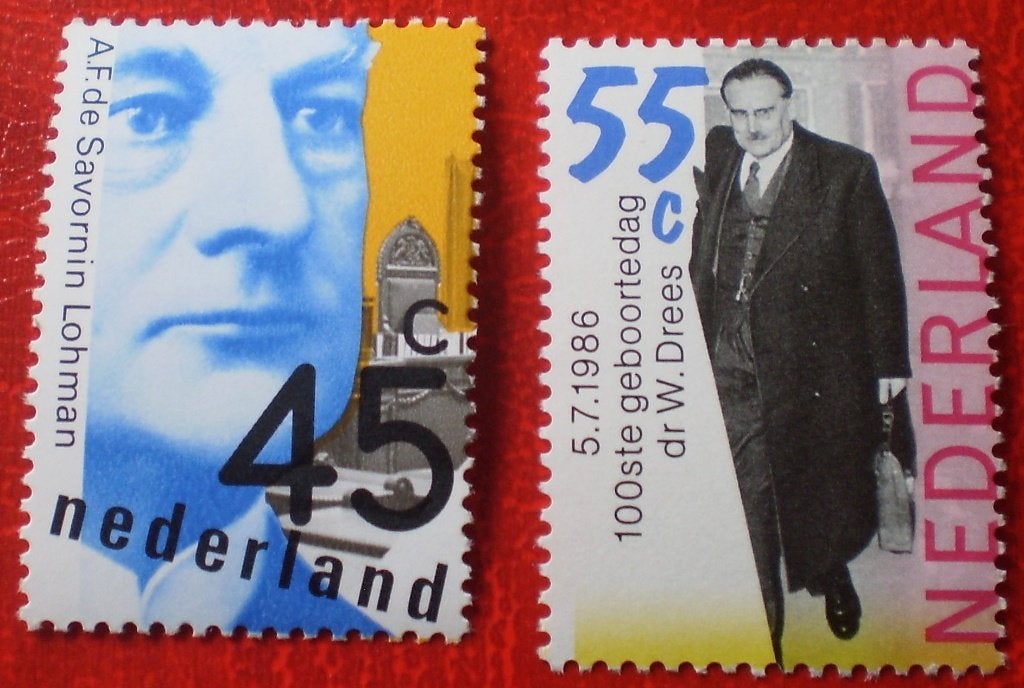 NL- 1x W. Drees / 1x de Savornin Lohman - Postfris, Verzenden, Na 1940, Postfris