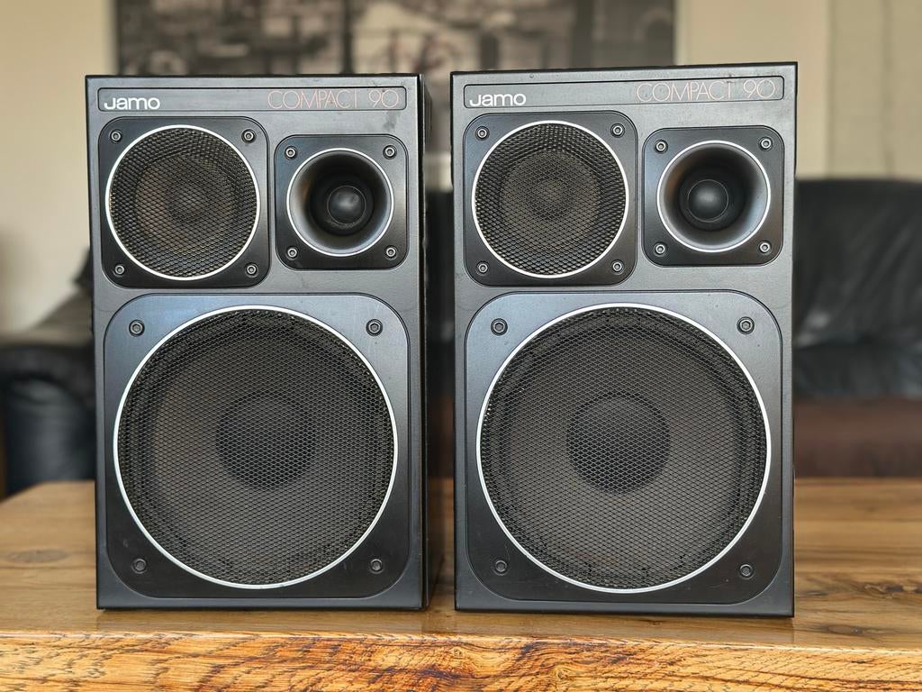 Jamo Compact 90 Speakers - Krachtig Geluid, Gebruikt, Ophalen of Verzenden, 120 watt of meer, Front, Rear of Stereo speakers