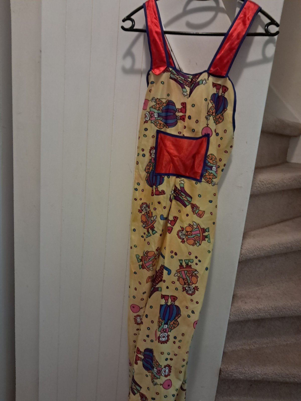 Clown jumpsuit maat 164 - Feestelijke outfit, Ophalen of Verzenden, Gebruikt, 158 t/m 164, Jongen of Meisje