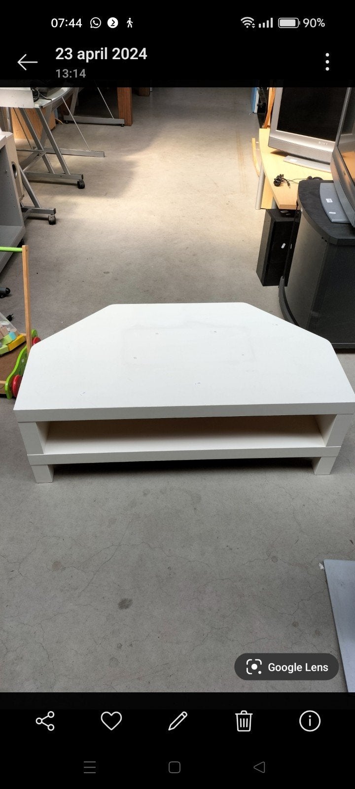 Ikea Lack hoek tv meubel, Ophalen, Gebruikt, 50 tot 100 cm, 50 tot 100 cm