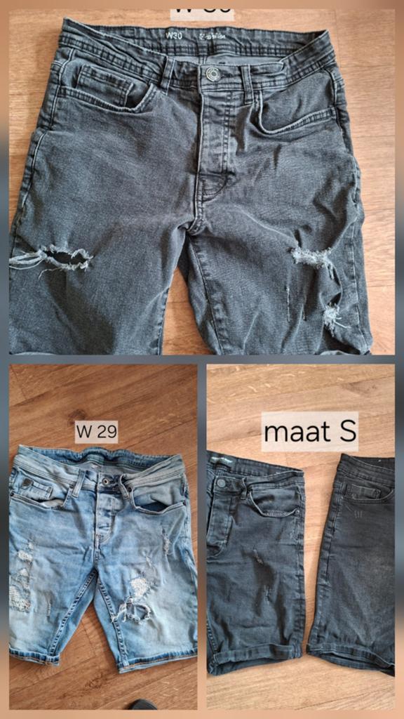 4 korte broeken, Ophalen of Verzenden, Zo goed als nieuw, Blauw, W32 (confectie 46) of kleiner