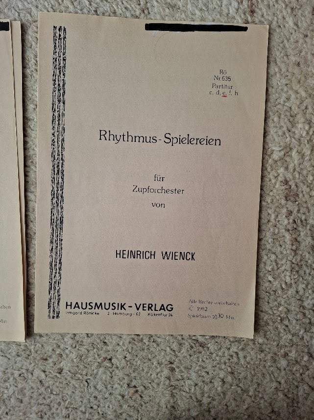 Heinrich Wienck - Rhythmus-Spielereien, Gebruikt, Gitaar, Ophalen of Verzenden, Artiest of Componist