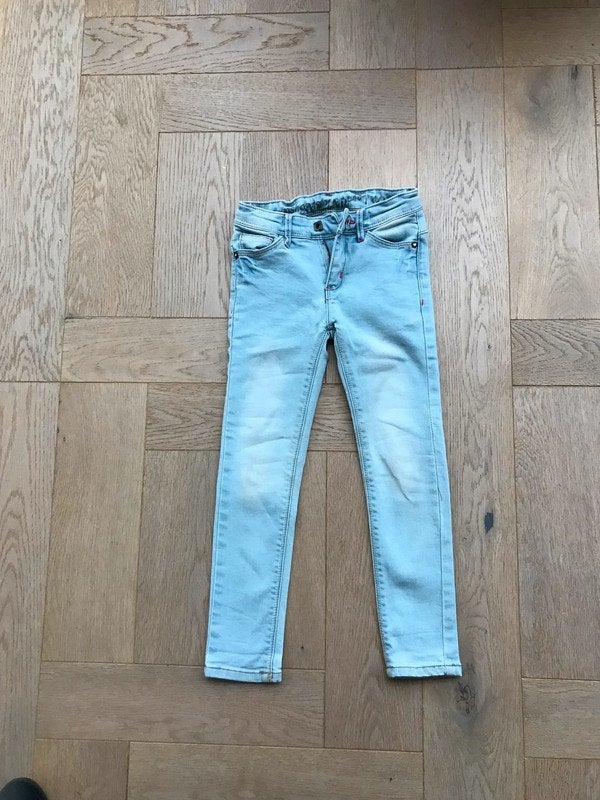 Nette lichtblauwe skinny spijkerbroek Blue System Retour 104, Kinderen en Baby's, Kinderkleding | Maat 104, Broek, Meisje, Zo goed als nieuw